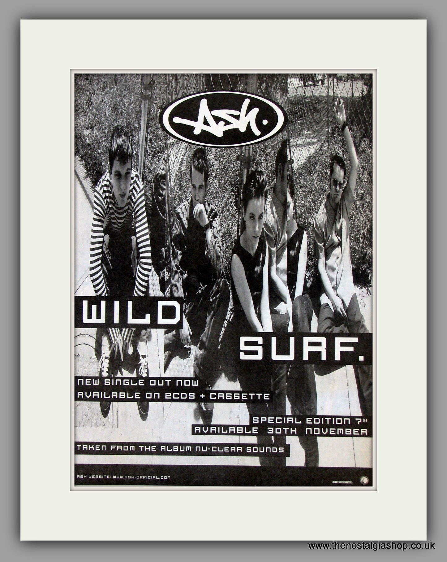 Ash Wild Surf.  Original Vintage Advert 1998 (ref AD10169)