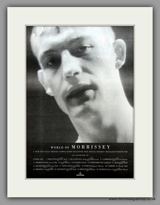 Morrissey World Of Morrissey.  Original Vintage Advert 1995 (ref AD10211)