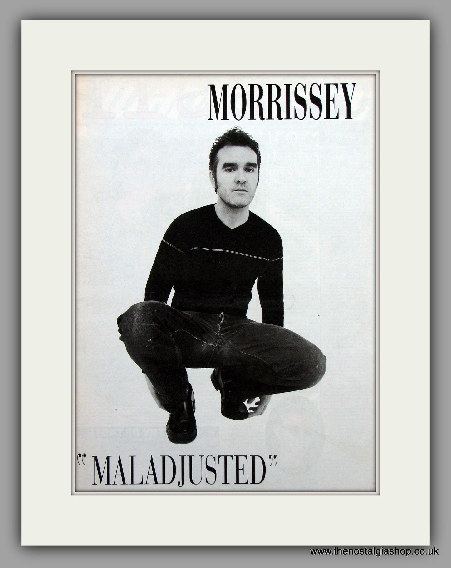 Morrissey Maladjusted.  Original Vintage Advert 1997 (ref AD10214)
