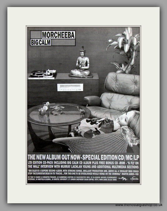 Morcheeba Big Calm.  Original Vintage Advert 1998 (ref AD10218)