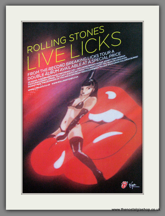Rolling Stones. Live Licks. Original advert 2004 (ref AD55010)