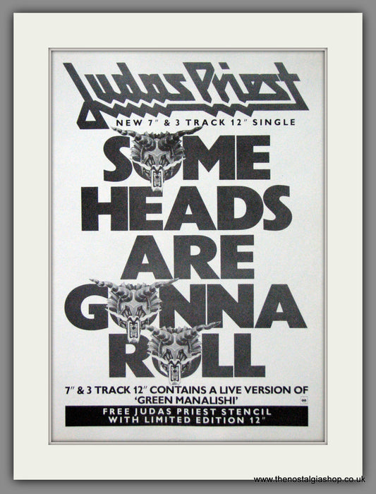 Judas Priest. Some Heads Are Gonna Roll. 1984 Original Advert (ref AD55016)