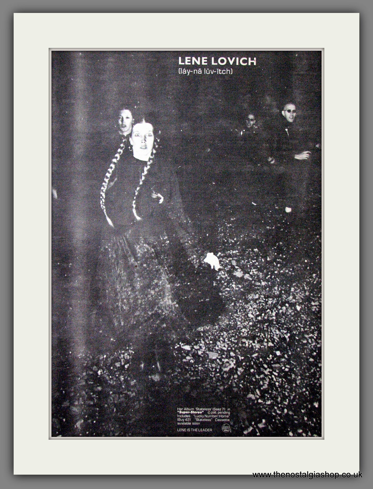 Lene Lovich Stateless. Original Advert 1979 (ref AD12614)