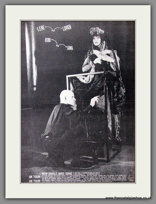 Lene Lovich Bird Song. Original Advert 1979 (ref AD12617)