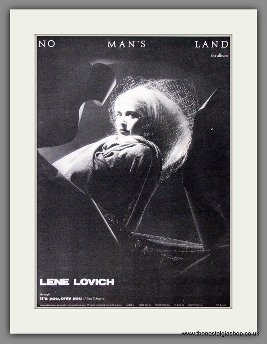 Lene Lovich No Man's Land. Original Advert 1982 (ref AD12620)