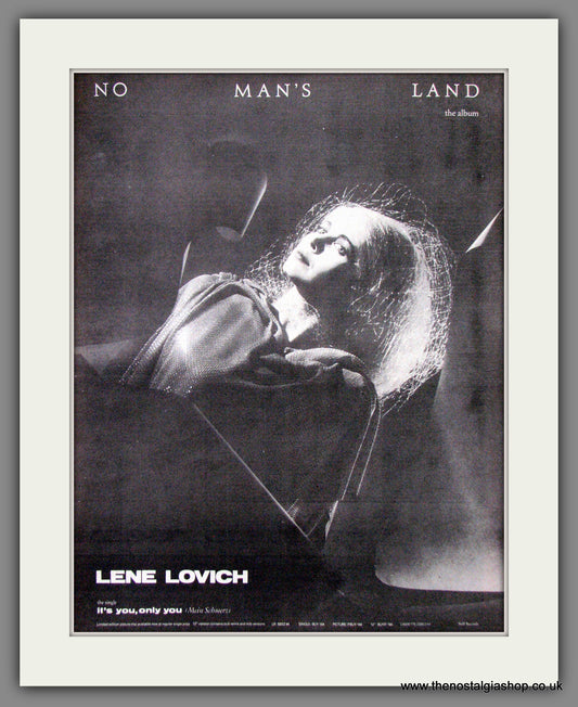 Lene Lovich No Man's Land. Original Advert 1982 (ref AD12621)