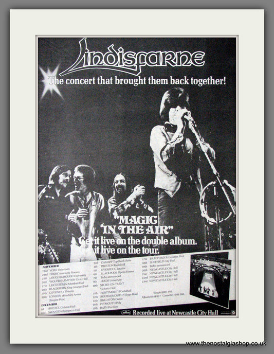 Lindisfarne Magic In The Air. Original Advert 1978 (ref AD12630)