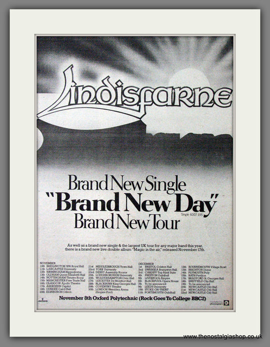 Lindisfarne Brand New Day. Original Advert 1978 (ref AD12632)