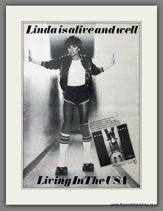 Linda Ronstadt Living In The USA. Original Advert 1978 (ref AD12646)
