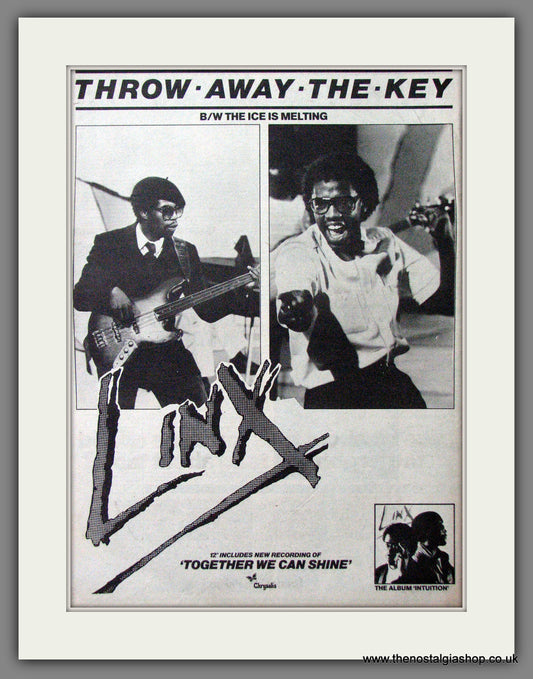 Linx. Throw Away The Key. Original Advert 1981 (ref AD12651)