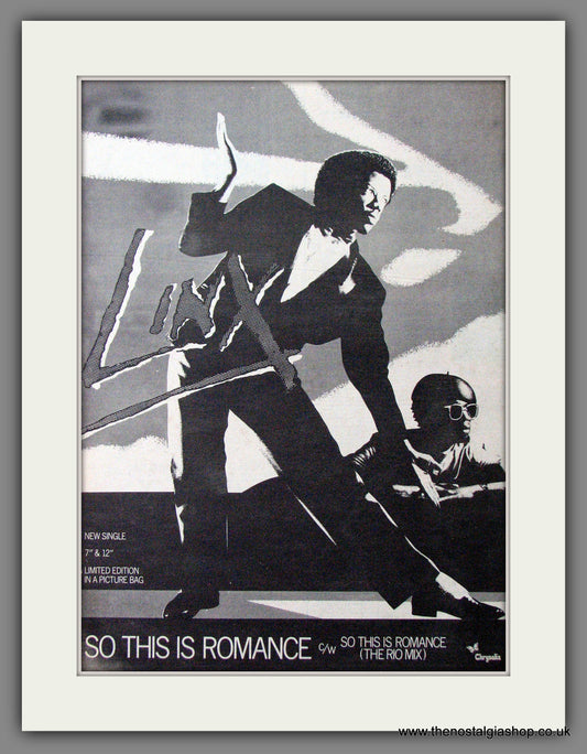 Linx, So This Is Romance. Original Advert 1981 (ref AD12653)