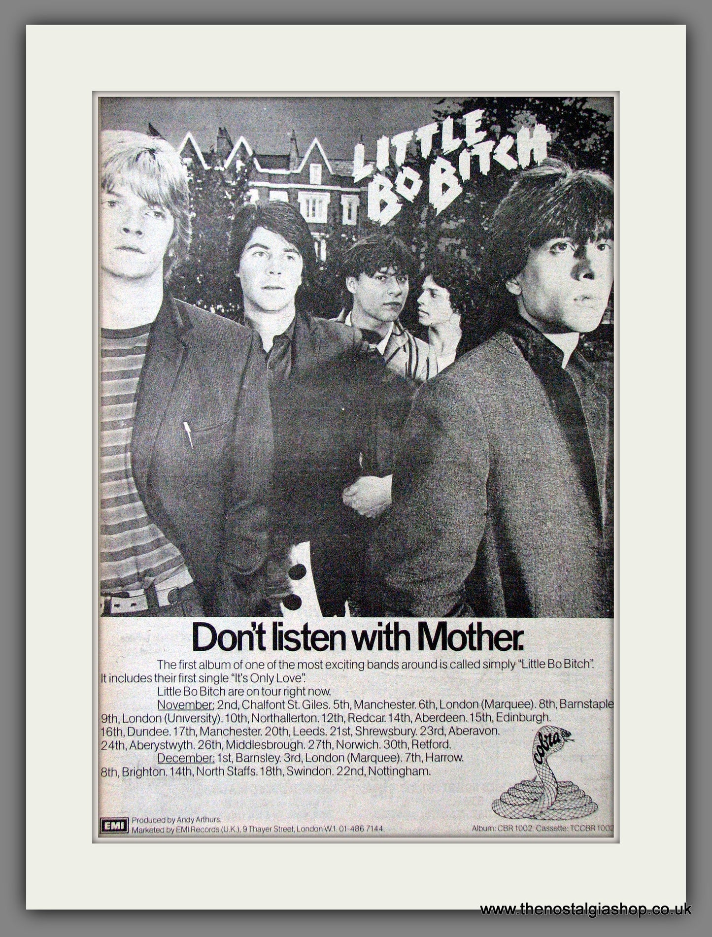 Little Bo Bitch First Album. Original Advert 1979 (ref AD12655)