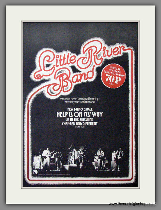 Little River Band, Help Is On it's Way. Original Advert 1977 (ref AD12666)