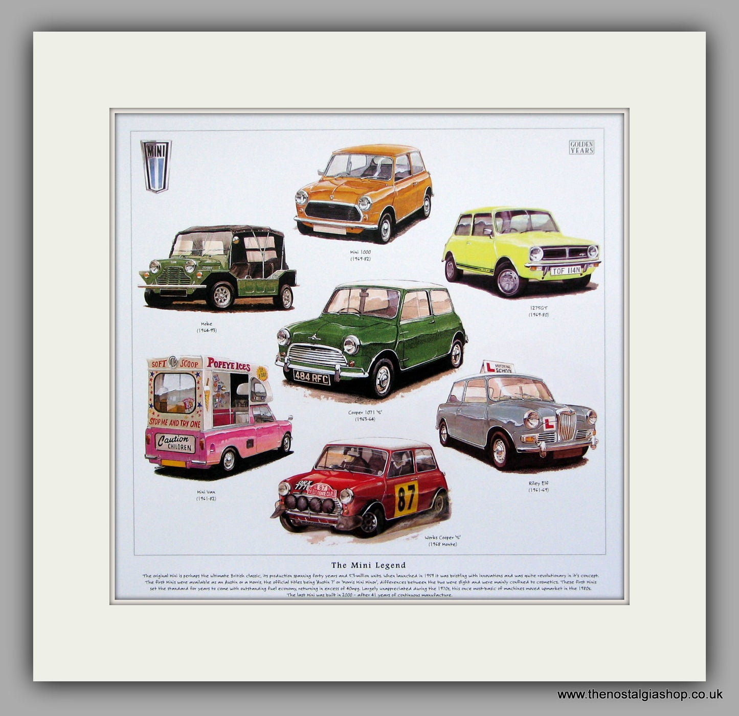 Mini Legend.  Mounted print