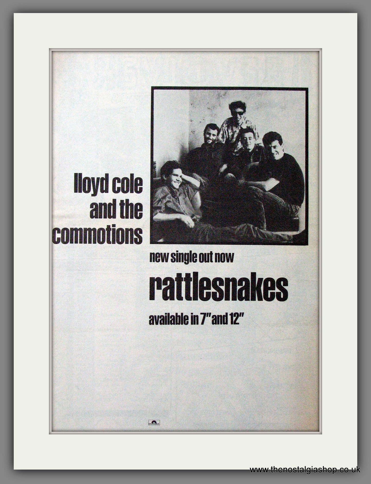Lloyd Cole And The Commotions Rattlesnakes. Original Advert 1984 (ref AD12712)