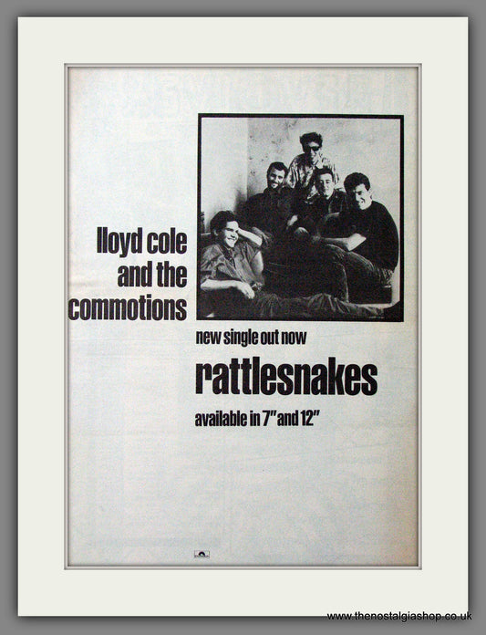 Lloyd Cole And The Commotions Rattlesnakes. Original Advert 1984 (ref AD12712)