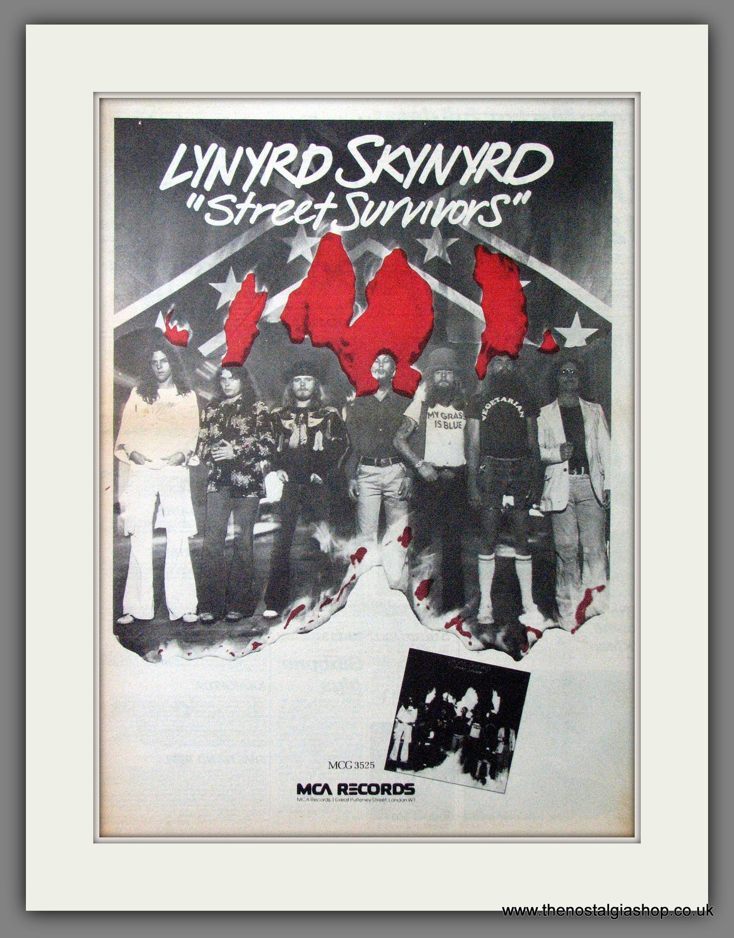 Lynyrd Skynyrd Street Survivors. Original Advert 1977 (ref AD12718)