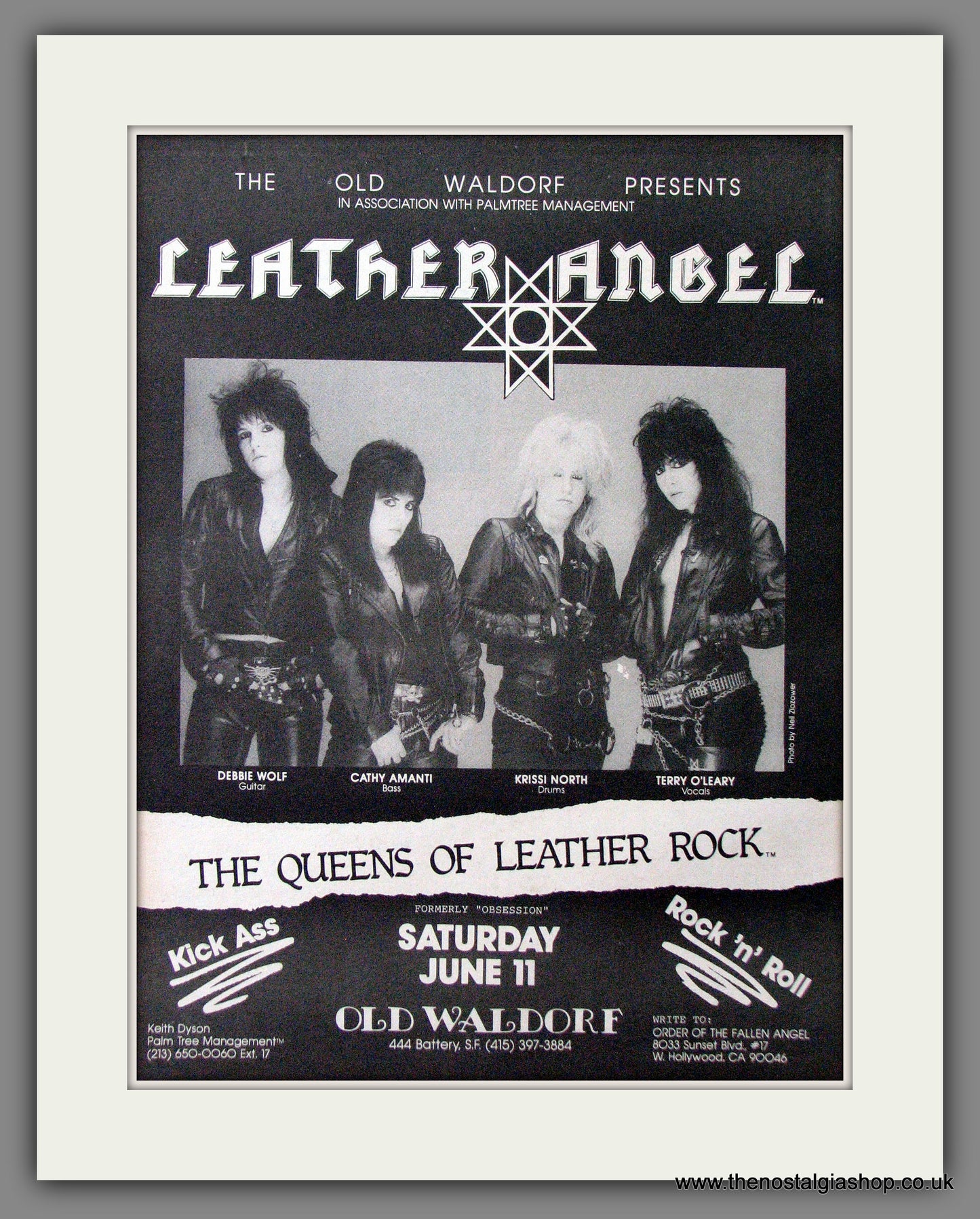 Leather Angel Concert. Original Advert 1975 (ref AD12726)