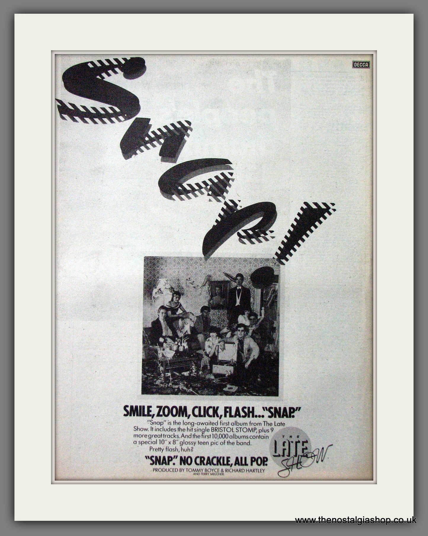 Snap The Late Show. Original Advert 1979 (ref AD12728)