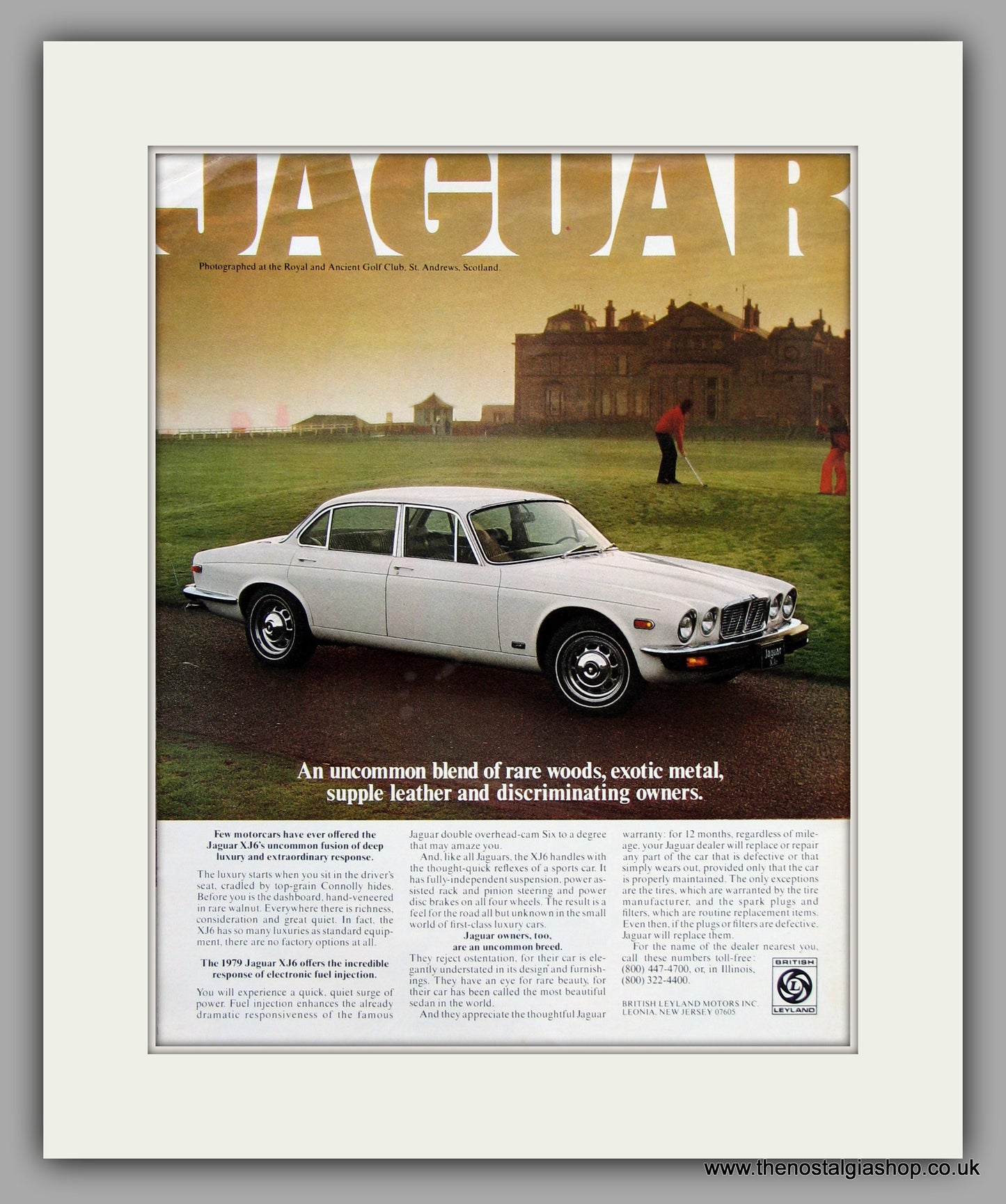 Jaguar XJ6. 1979. Original Vintage Advert (ref AD7742)