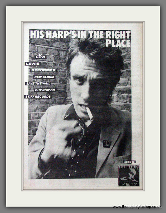 Lewis Reformer Save The Wail. Original Advert 1979 (ref AD12732)