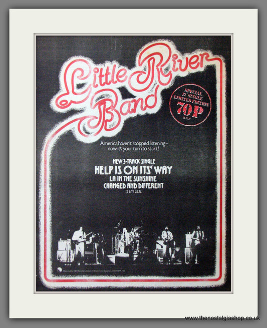 Little River Band Help is On It's Way. Original Advert 1977 (ref AD12739)