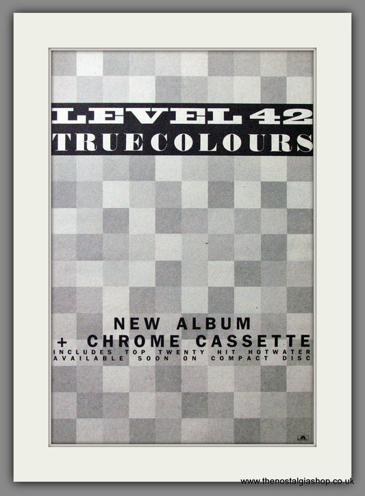 Level 42 True Colours. Original Advert 1984 (ref AD12753)