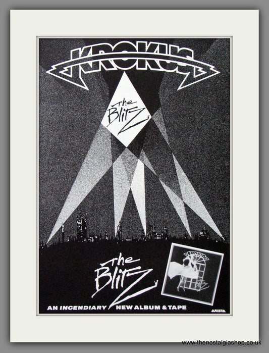 Krokus. The Blitz. 1984 Original Advert (ref AD55147)