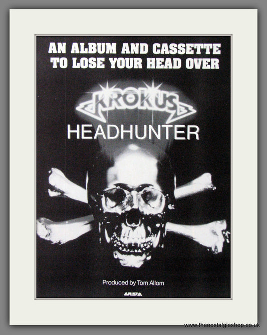Krokus. Headhunter. 1983 Original Advert (ref AD55148)