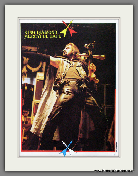 King Diamond. Mercyful Fate. 1983 Original Advert (ref AD55165)