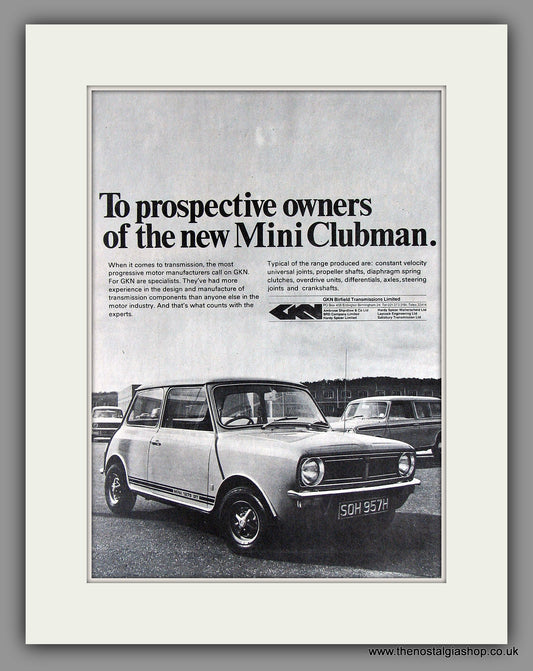 Mini Clubman  1969. Original Vintage Advert (ref AD7858)