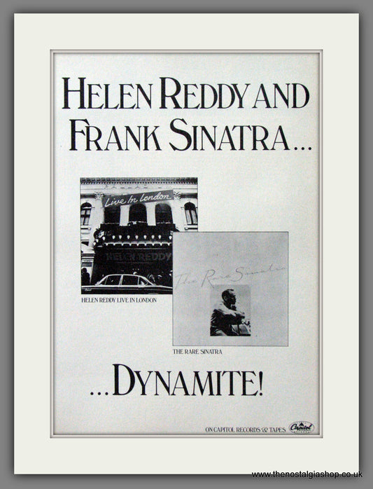 Helen Reddy and Frank Sinatra on Capitol Records. 1979. Original Advert (ref AD55225)