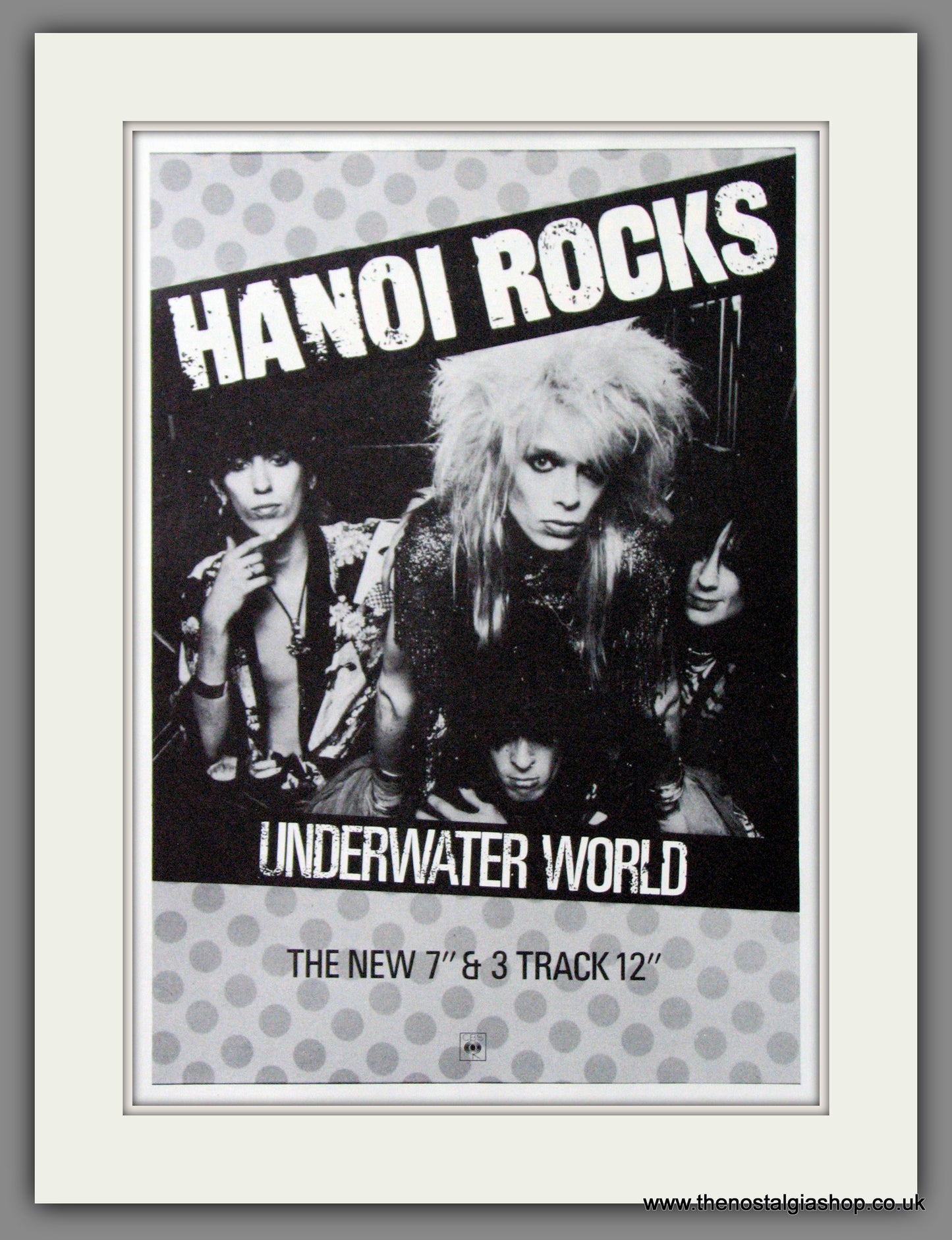 Hanoi Rocks. Underwater World. 1984. Original Advert (ref AD55237)