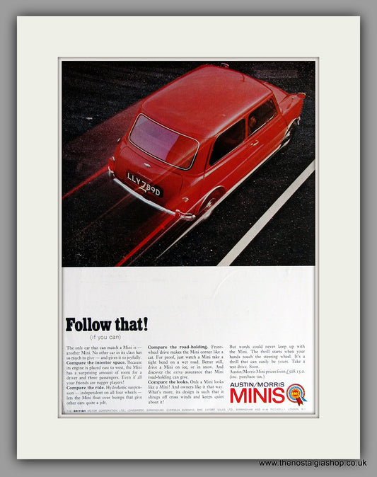 Mini 1967. Original Vintage Advert (ref AD7903)