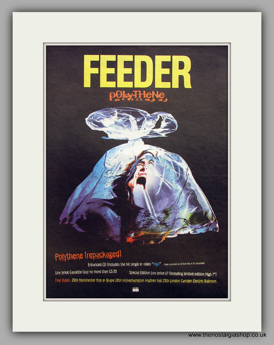 Feeder. Polythene. Original Vintage Advert 1997 (ref AD10272)