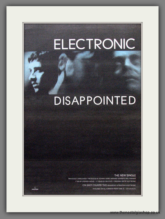 Electronic Disappointed. Original Advert 1992 (ref AD12760)