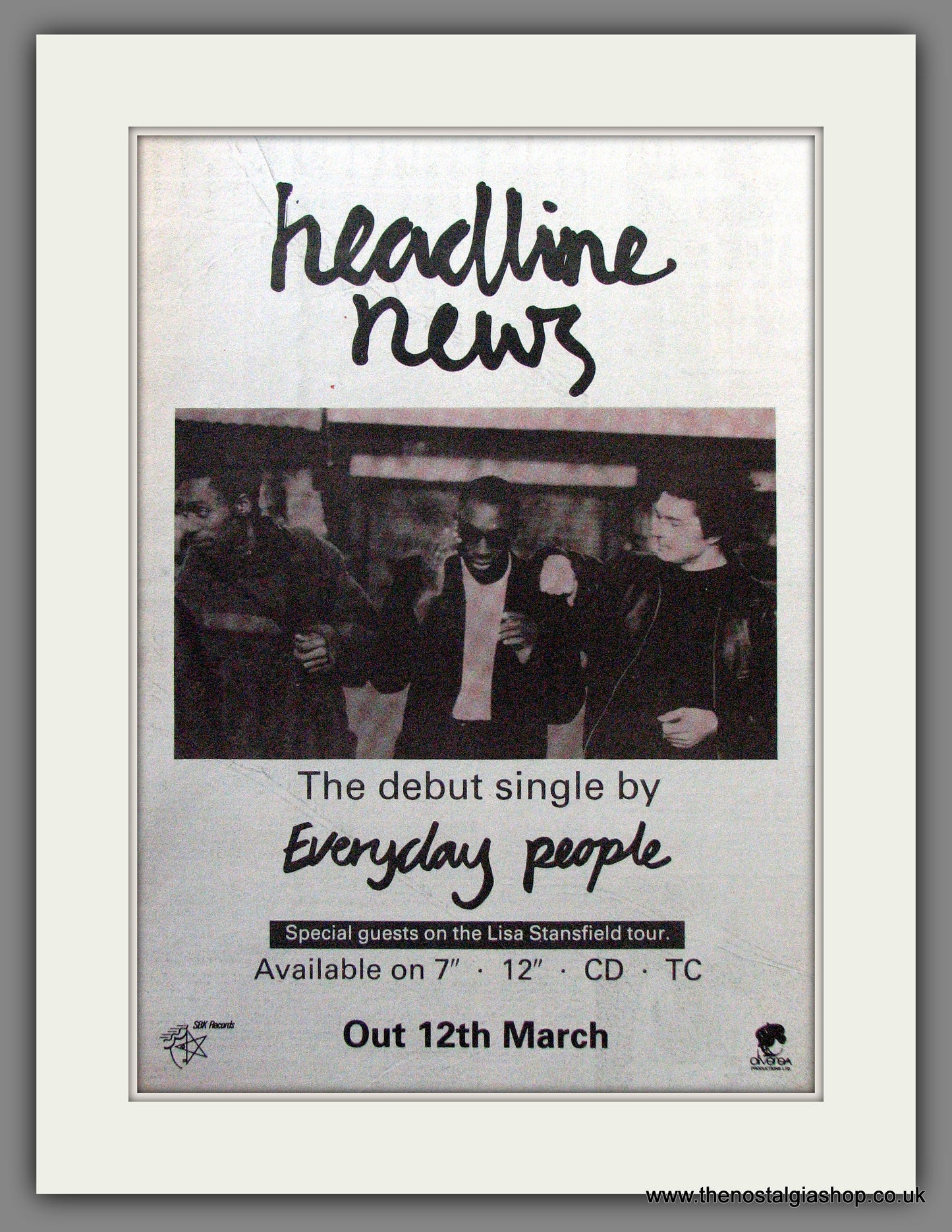 Everyday People Headline News. Original Advert 1990 (ref AD12770)
