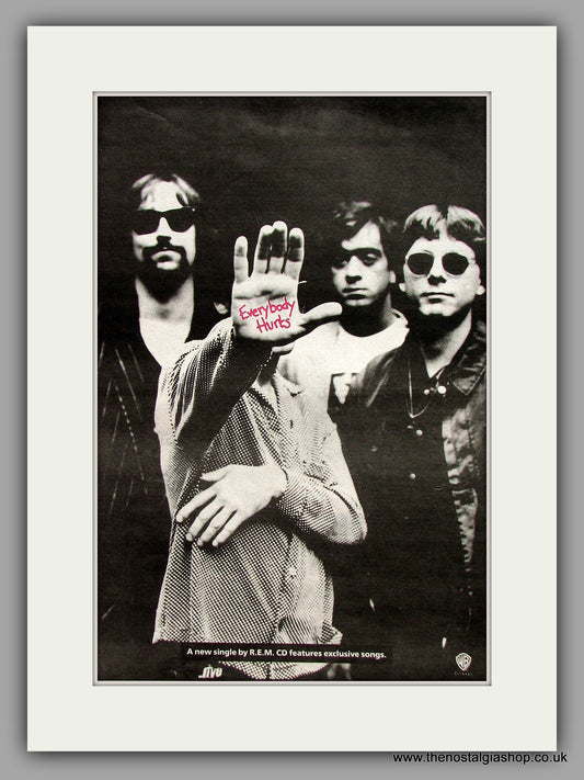 R.E.M. Everybody Hurts. Original Vintage Advert 1993 (ref AD10316)