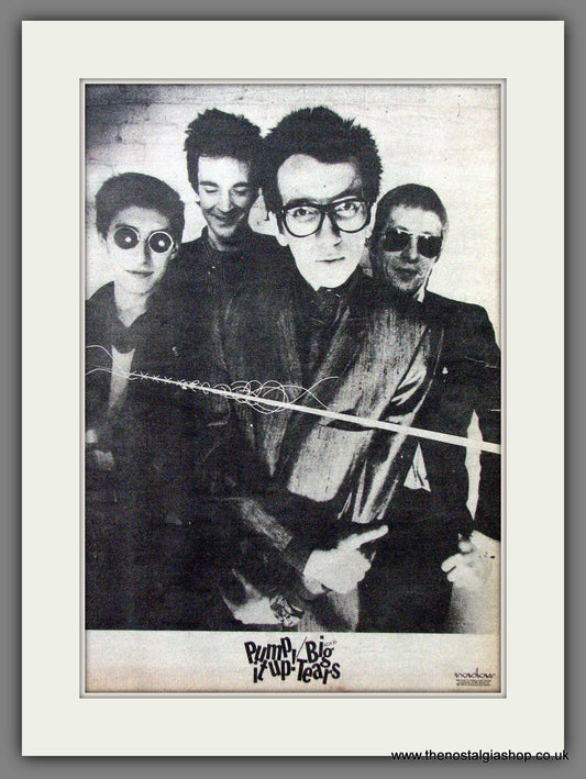 Elvis Costello & The Attractions Pump It Up /Big Tears. Original Advert 1978 (ref AD12801)