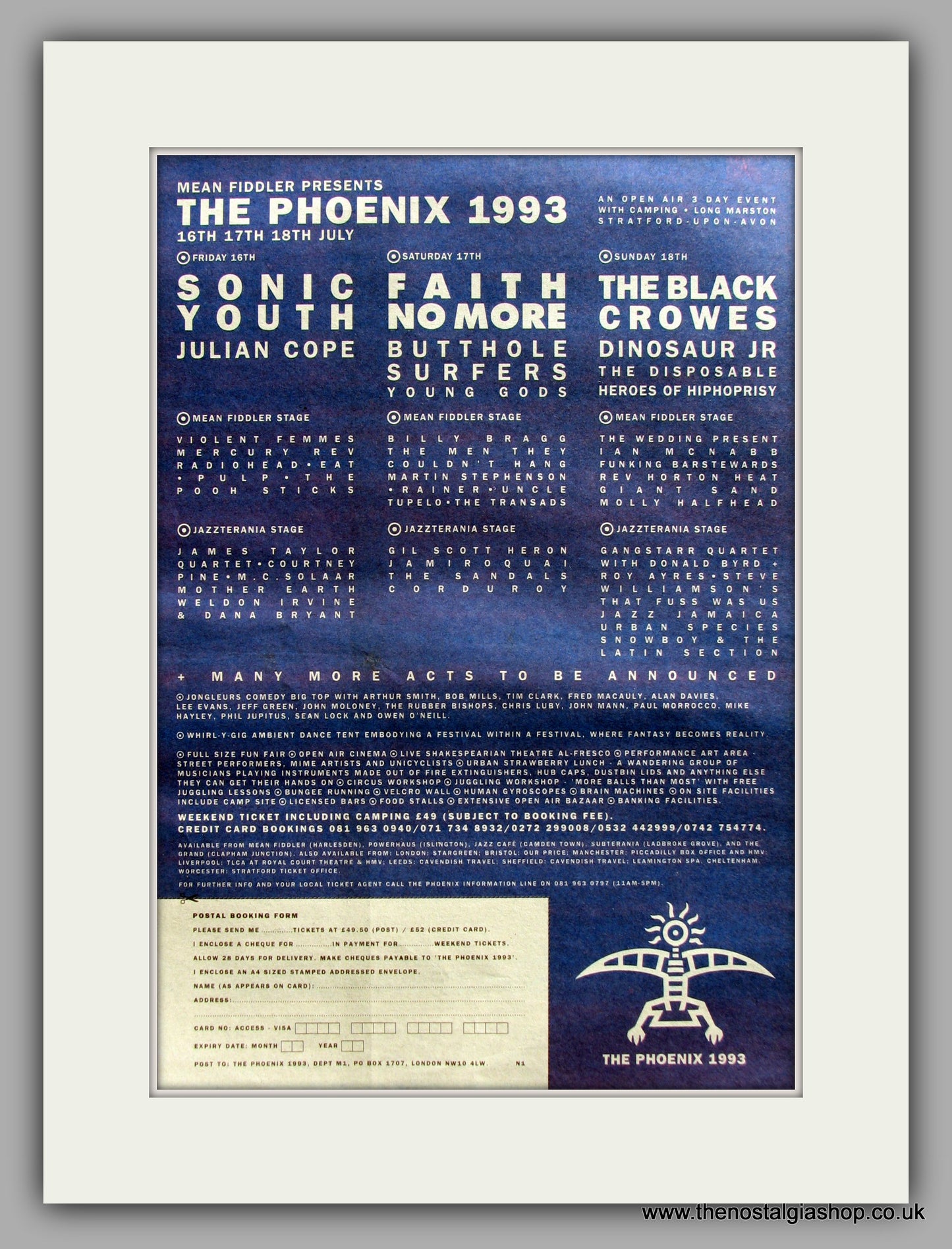 Phoenix (The) Festival.  Original Vintage Advert 1993 (ref AD10566)