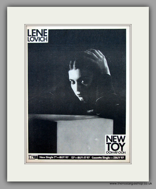 Lene Lovich. New Toy.  Original Vintage Advert 1981 (ref AD10421)