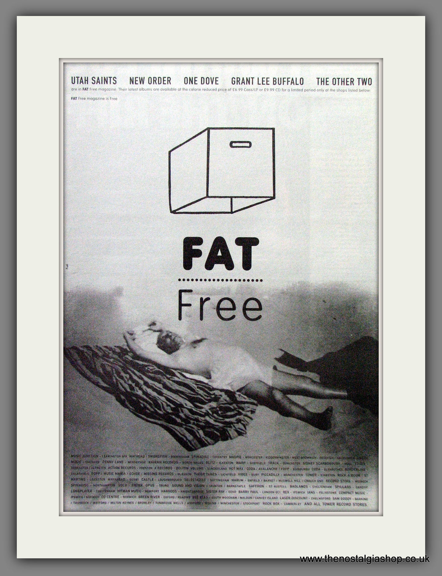 Fat Free Magazine. Original Advert 1994 (ref AD12949)