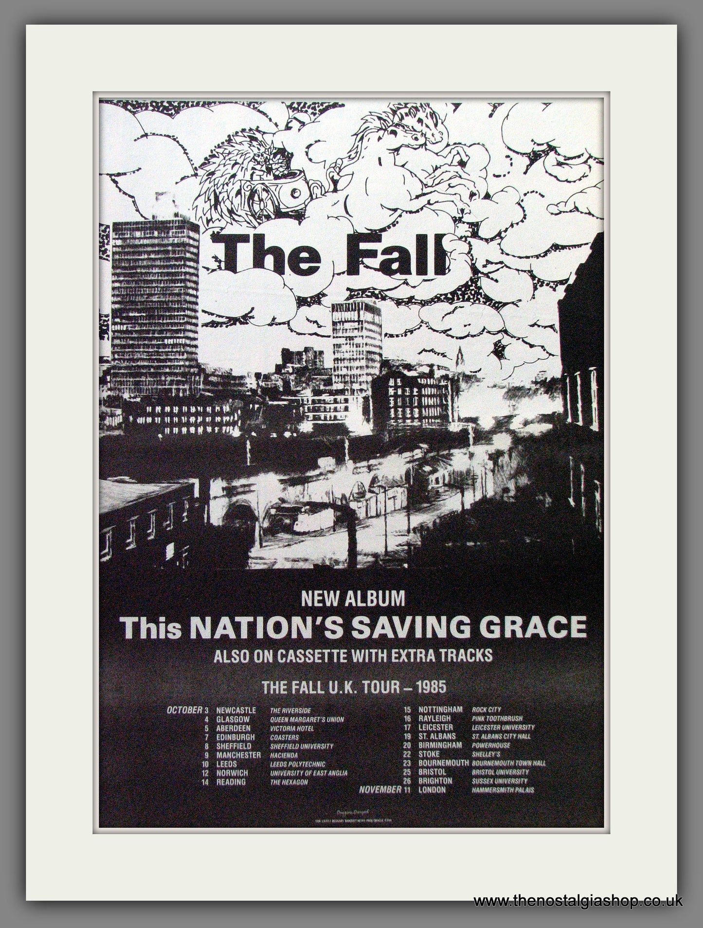 Fall (The) This Nation's Saving Grace. Original Advert 1985 (ref AD12971)