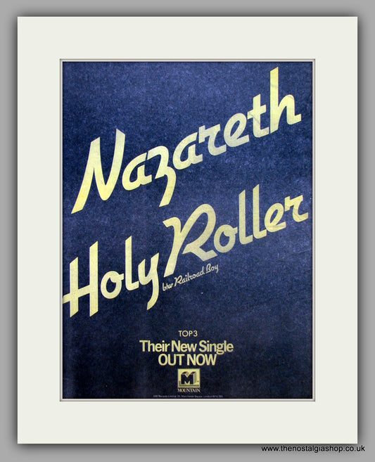 Nazareth. Holy Roller.  Original Vintage Advert 1975 (ref AD10450)
