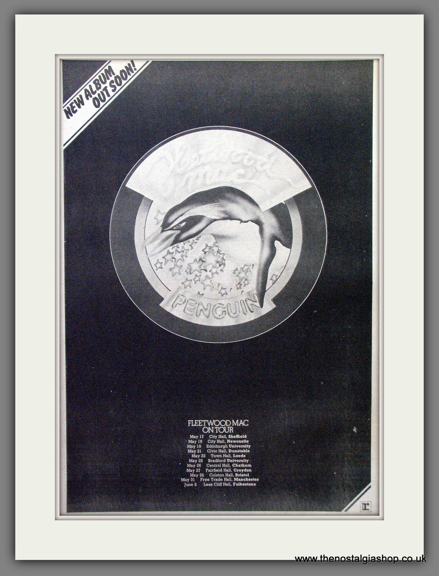 Fleetwood Mac Penguin Tour Dates. Original Advert 1973 (ref AD13042)