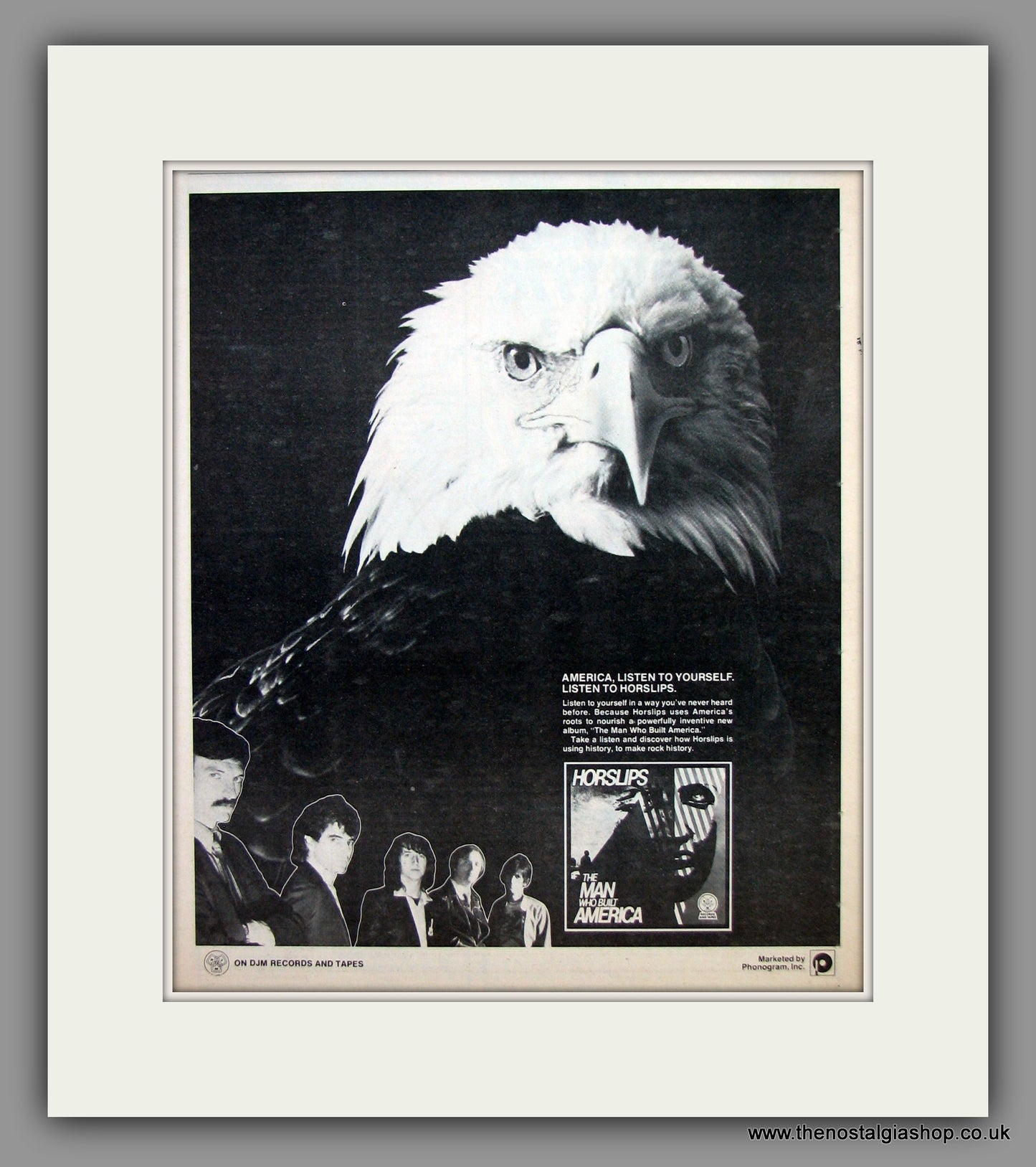 Horslips - The Man Who Built America.  Original Vintage Advert 1979 (ref AD10482)