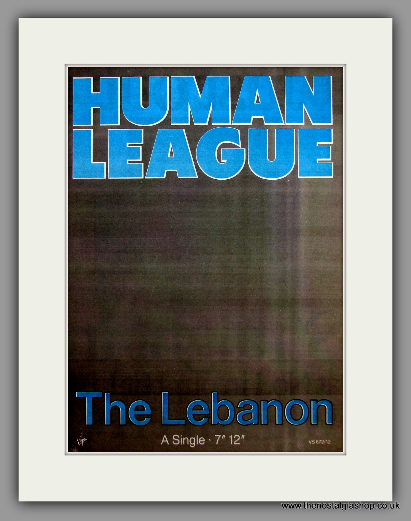 Human League - The Lebanon.  Original Vintage Advert 1984 (ref AD10484)