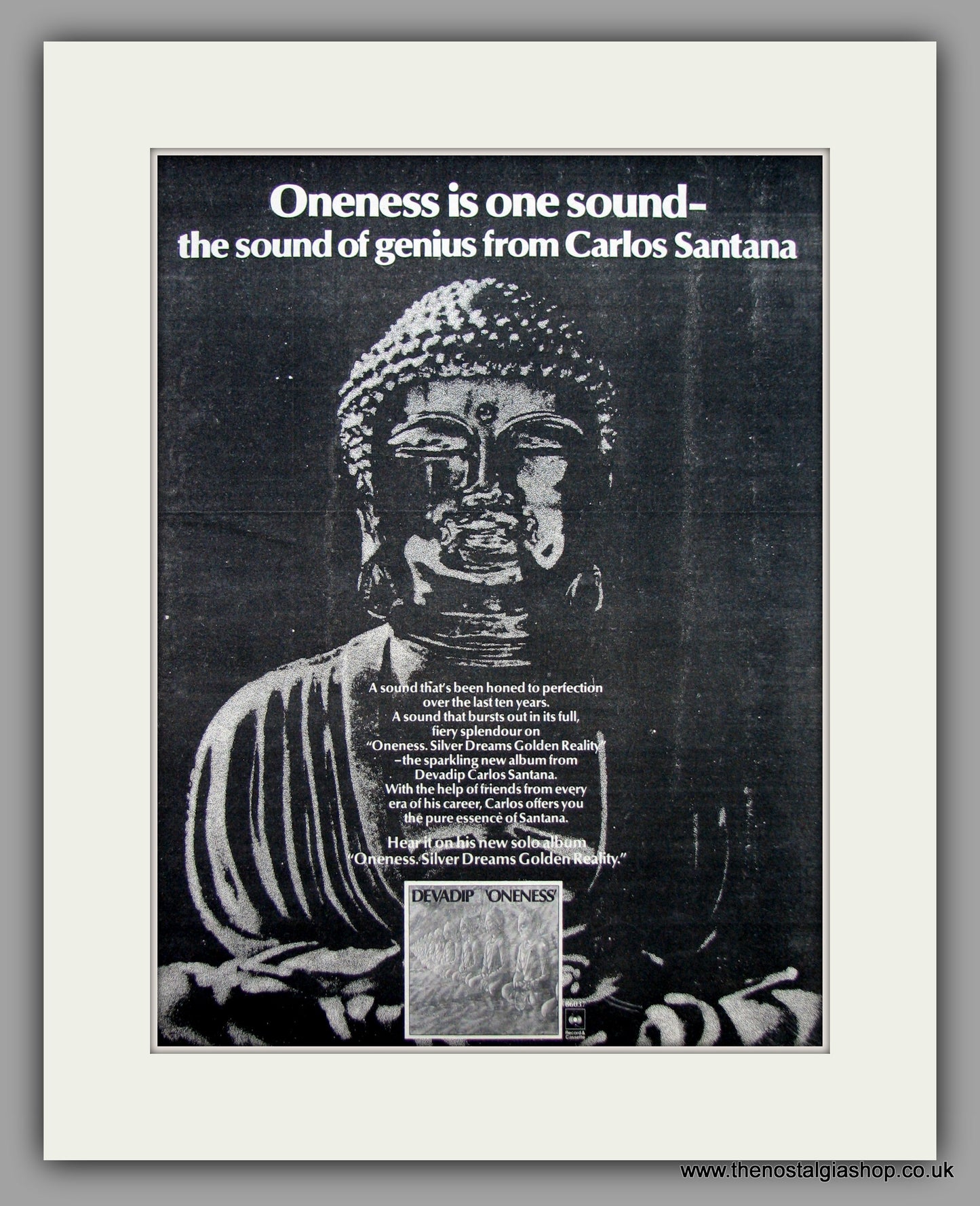 Carlos Santana Devadip.  Original Vintage Advert 1979 (ref AD10493)