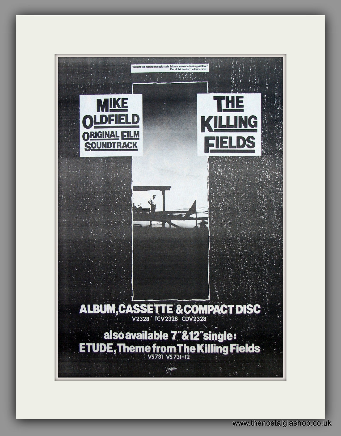 Mike Oldfield-The Killing Fields.  Original Vintage Advert 1984 (ref AD10509)