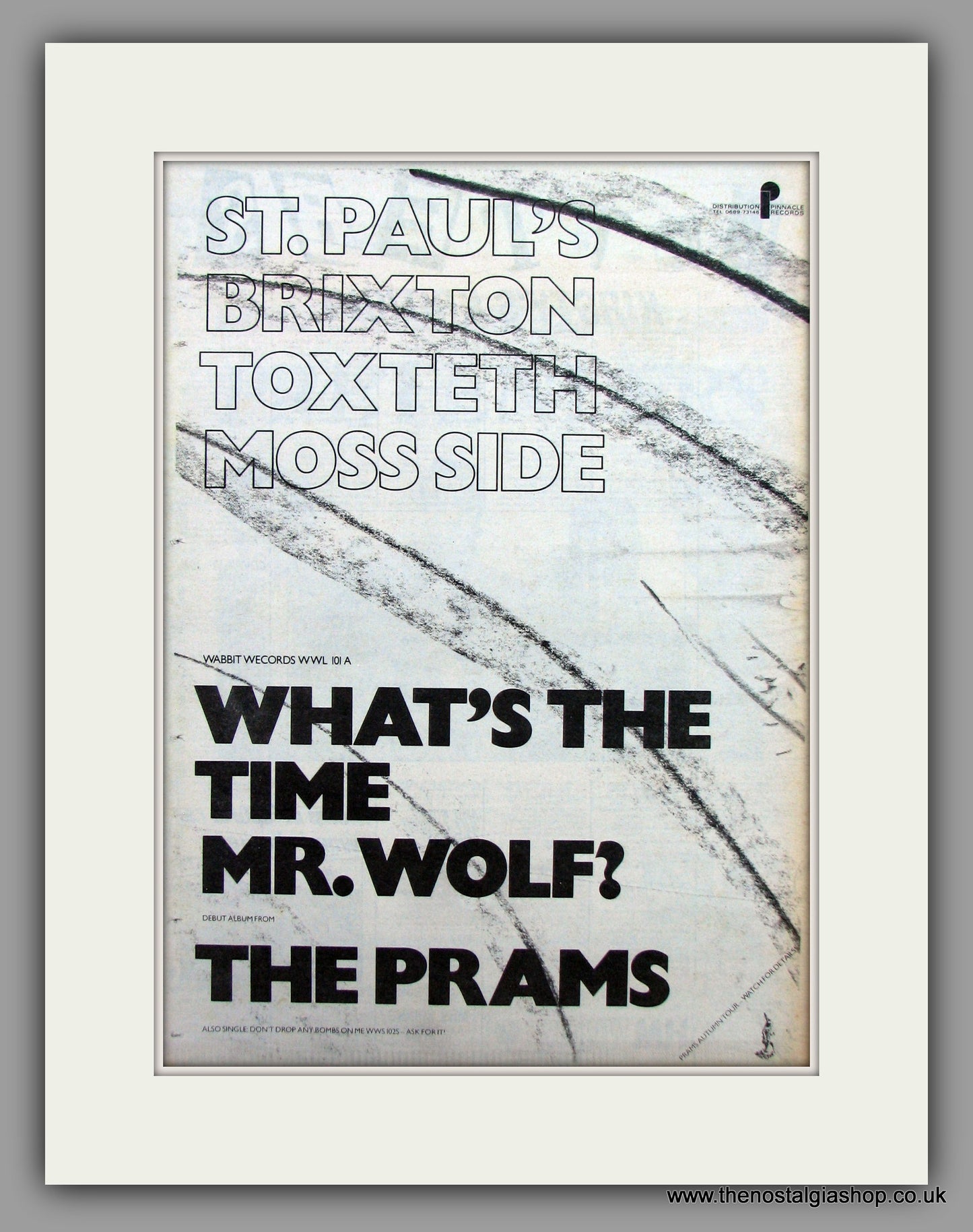 Prams(The)-What's The Time Mr.Wolf.  Original Vintage Advert 1981 (ref AD10526)